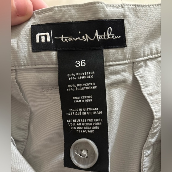 Travis Mathew Hefner Shorts Mens Size 36 Gray Performance Golf Athleisure - Picture 6 of 6